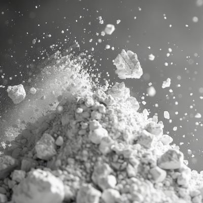 white powder explosion in flight white powder explosion in flight