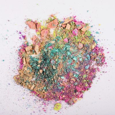 overhead-view-colorful-face-powders-white-background overhead-view-colorful-face-powders-white-background